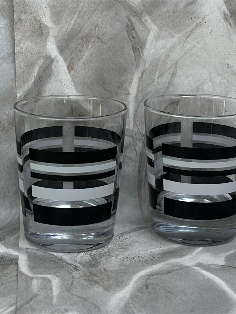 Libbey MCM Geometric Rocks glasses - Picture 12 of 15